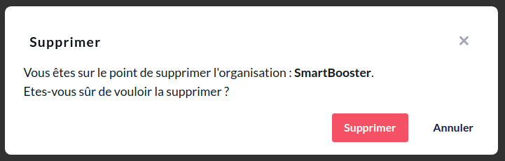 Liste des organisations SmartScore